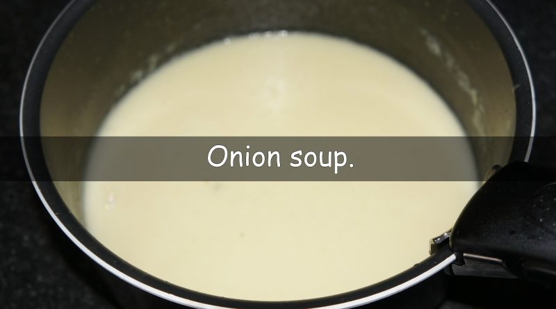 A simple onion soup