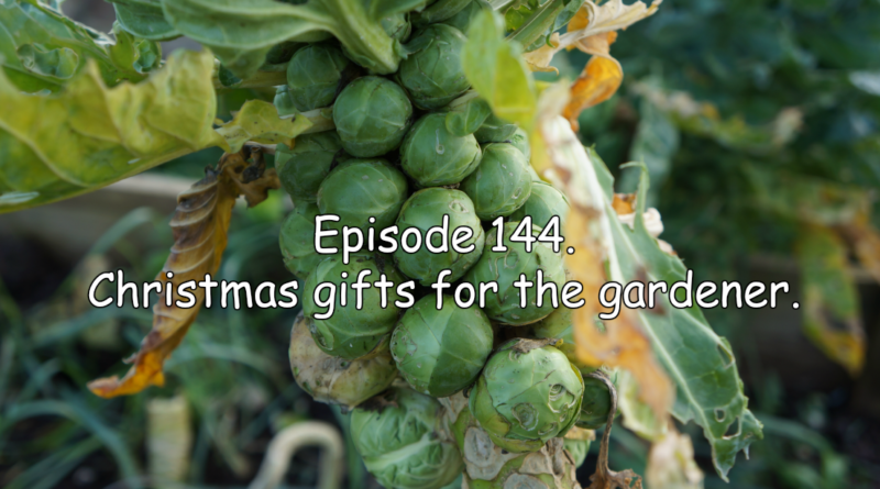 Join me in episode 144 of the veg grower podcast. Today's show is featuring Christmas gifts for the gardeners.