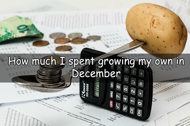How much did I spend growing my own in december
