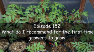Join me in episode 152. What do i recommend for first time growers.