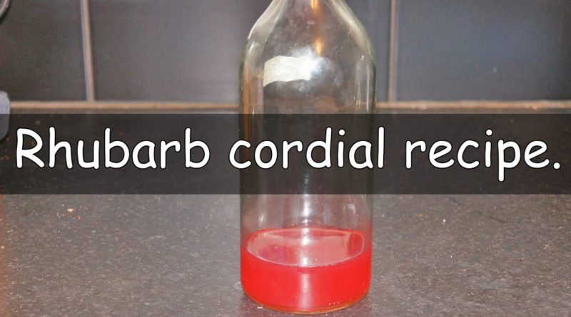 At the moment I have a huge amount of rhubarb that I need to find ways to use up. After trying this rhubarb cordial recipe I thought I would share it.