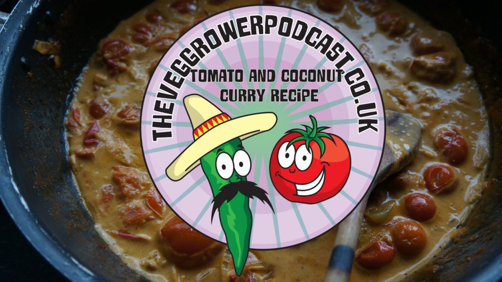 Last week on the Vobes show I cooked up this tomato and coconut curry. It was so good I had to make it again and share it with everyone.