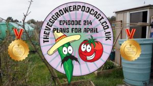 Join me in this weeks vegetable gardening podcast where I shall be discussing my plans for April. I also have the latest on my allotment and vegetable patch.