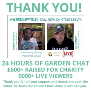 Thank you to everyone who got involved in the 24 hour live podcast stream that Lee and I completed yesterday. We could not have done it without everyone who got involved.