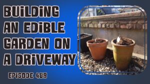 Richard shares his experience building an edible garden on his driveway and provides tips for growing food in unconventional spaces.
