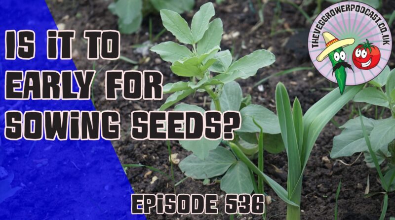 Join us in this weeks podcast where Richard is asking is it too early to sow seeds? Also shares the latest from the allotment and veg garden