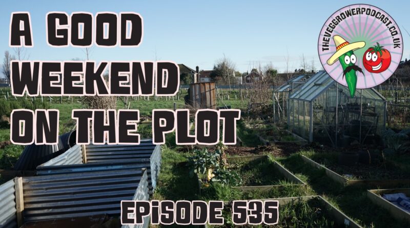 This week on the veg grower podcast Richard has had a good weekend on the plot working on the veg garden and on the allotment
