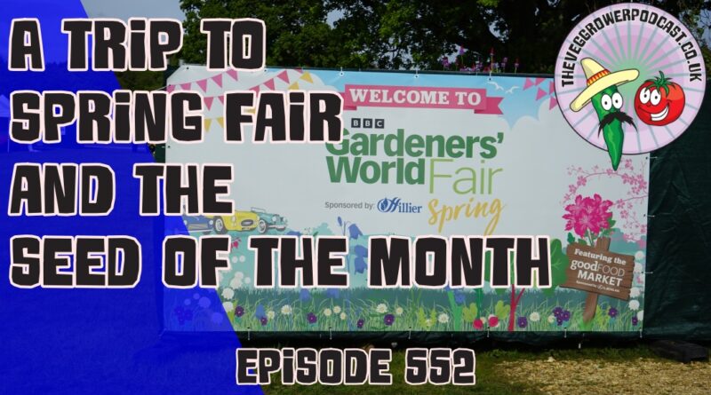 This weeks podcast Richard travels to BBC gardeners world spring fair to see what's happening there. Its also time for the seed of the month.