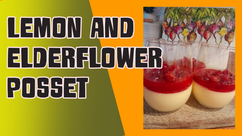 Today, I’m excited to share a quick and simple dessert that perfectly pairs with homegrown berries: Lemon and Elderflower Posset.