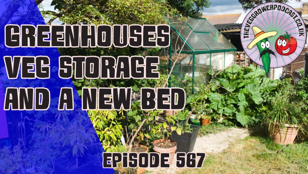 Join Richard in this weeks podcast where we talk about greenhouse glazing, veg storage and building a new rhubarb bed.