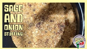 Sage and onion stuffing a simple but tasty addition to a sunday roast. Using fresh produce from our garden.