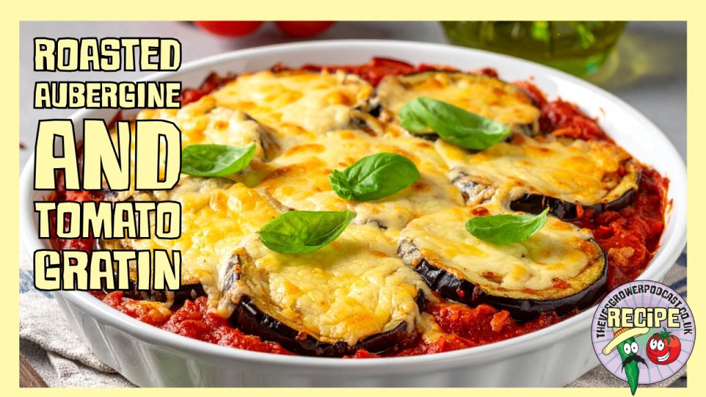 A comforting aubergine and tomato gratin topped with crispy potatoes. A simple, seasonal bake using late‑summer harvests from the allotment.