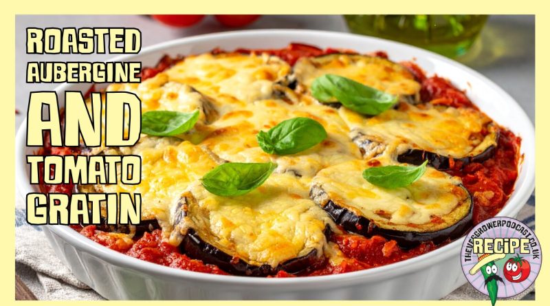 A comforting aubergine and tomato gratin topped with crispy potatoes. A simple, seasonal bake using late‑summer harvests from the allotment.